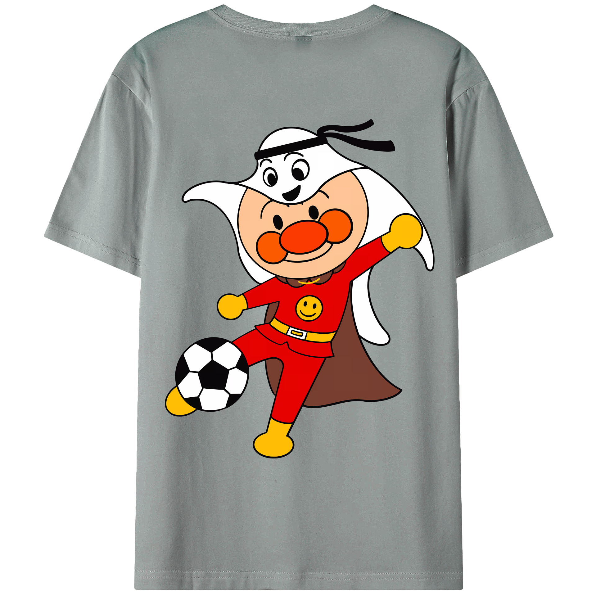 （画像用） アンパンマン Anpanman 綿100％ メンズ半袖Tシャツ（バックプリント） 通気性